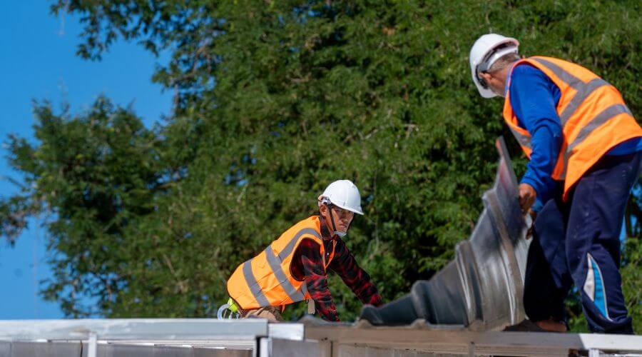 Roof replacement in Danbury, WI